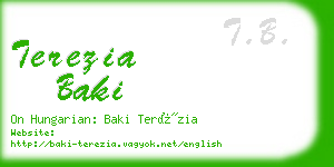 terezia baki business card